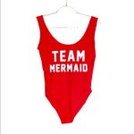 Kendall + Kylie NWT TEAM MERMAID ONE PIECE SWIMSUIT RED XL Photo 5