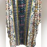 Gypsy Love Floral Geometric Size Medium Duster Kimono White Photo 10