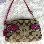 Coach  Y2k Soho Double Buckles Signature Canvas Wristlet Photo 0