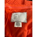 Anthropologie Postmark  Orange Eyelet Jumpsuit Bow Cropped Wide Leg Size 10 Photo 5