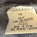 Primi Pale Blue Fuzzy Button Up Jacket Size 1X Blue Photo 5