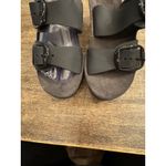 Fantasy Sandals Helena Sandal in Black Leather Wedge Size 39‎ US 9 Photo 5