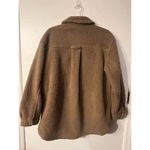 American Eagle Teddy Bear Oversized Sherpa Fleece Jacket M Taupe Brown Size M Photo 1