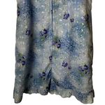 Byer Too! Vintage Mini Dress Ruffle Hem Embroidered Floral Y2K FairyCore Size M Blue Size M Photo 6