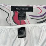 Ashley Stewart Size 14/16 White Printed Surplice V-Neckline Dress w/ Tie Belt Photo 6