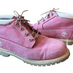 Timberland  Women's Nellie Chukka Pink Leather Waterproof Ankle Boots Photo 0