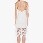 Bardot  The Gemma Lace Dress Size M Halter Floral Aritzia White Cut Out Sheer Photo 2