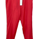 Tanya Taylor NWT Smith Wool Straight Leg Pants in Poppy Red Size 8 Photo 0