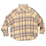 Billabong Women’s NWT Best Time Flannel Top In Washed Berry Medium Photo 0