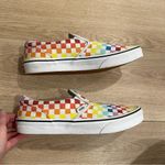 Vans Van’s Kids Youth Classic Slip-On Checkerboard Chex Rainbow Pride Shoe Size 7 Photo 3