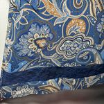 Alice + Olivia ‎ Cari Mosaic Paisley Dress Off Shoulder Blue large nwt Photo 4