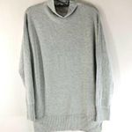 Chelsea 28 Womens Sweater Tunic Mock Neck Soft Knit Gray Size S Photo 0