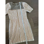 Lulus White Embroidered Mesh Short Sleeve Mini Dress Photo 3