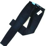 7 For All Mankind NWT High Waist Skinny b(air) Blue Black River Thames Jeans 24 Photo 0