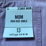 Refuge denim mom jeans High rise ankle Lavender Womens size 13 Straight Juniors Photo 11