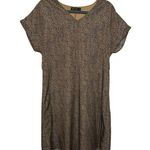 Milkarose Ladies Midi Casual Leopard Print Casual Short Sleeve Dress SZ Small Photo 0