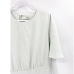 Club Monaco Ceithan Silver Sage Short Cape Sleeve Round Neck Dress Size 12 Photo 3