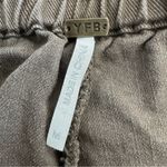 Young Fabulous and Broke YFB Olive Green Wide Leg Front Patch Pocket Twill Jeans Pants Size M Photo 3