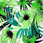 Swimsuits for All S4A Swim Sexy Floral Palm Tropical Halter Tankini Plus 18 NEW Green Photo 7