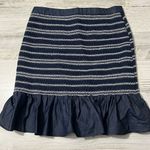 Parker  Jordan Striped Smocked Mini Skirt Size 2 NWT Photo 5