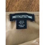 Pretty Little Thing  Twill Dip Hem Structured Cargo Cropped Corset Women's Size 8 Photo 4