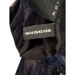 ASOS  Women's One-Shoulder Lace Dress Black Knee Length Size 10 Photo 6