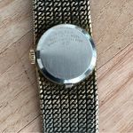 Bulova  Ladies Watch Rare Vintage Mesh Bracelet Diamond in Black Dial Photo 7