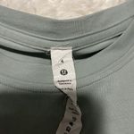 Lululemon LA 3/4 Sleeve Crewneck Shirt Color; Silver Blue Size 4 EUC Photo 6