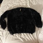 Raga  black fuzzy sweater Anthropologie Photo 0