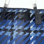 Coach NWT  CM160 Graphic Blue Multi Plaid City Tote Bag Photo 9