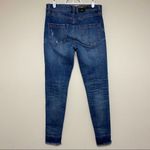 BLANK NYC  Medium Wash Skinny Jeans Raw Hem 26 Photo 5