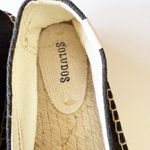 Soludos Black Canvas Espadrille Party Champagne Embroidered Size 9 Wedding Toast Photo 3
