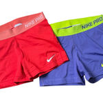 Nike Pro Pink and Purple Spandex Athletic Shorts Size Large Photo 0