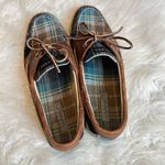 Sperry  Plaid Print Boat Shoes Woman’s Size 10 Leather laces Preppy 9446147 Photo 4