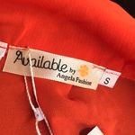 Available by Angela Fashion Orange Sleeveless Tank Top Photo 4