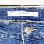 ZARA 47.  Trafaluc Denimwear Medium Wash Distressed Raw Hem Skinny Jeans Photo 3