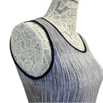 Elle Sleeveless Gray Dress with Lace Waist & Handkerchief Hem Photo 5