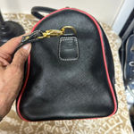 Claudia G Leather Satchel/ Crossbody Bag Made in Colombia Excellent Condition Black Photo 6