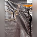 STILL HERE Tate Paneled Faux Leather Straight Photo 10