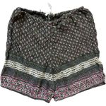 Free People Womens  One Floral Print Cottage Core Boho Pull-On Paperbag Shorts XS Photo 0