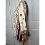 IVKO Woman Jacquard Sweater Jacket Beige Cotton Cardigan‎ Size 38 / 8 Full Zip Tan Photo 4