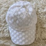 White Floral Lace Cap Photo 5