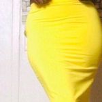 Crop Top And Skirt Set Yellow Size M Photo 1
