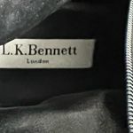 LK Bennett L.K. Bennett Carole Black Stretch Leather Knee Boots - Size 5.5 / 36 Photo 7