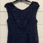 INC Navy Blue Lace Overlay Dress NEW Size 10 International Concepts Dress Photo 2