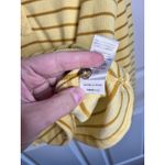 Toad & Co Foothill Long Sleeve Hoodie Size S Yellow Brown Stripes Casual Pullover Photo 3