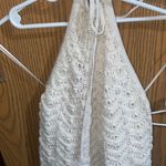 Pink Rose Lace Halter Top Photo 0