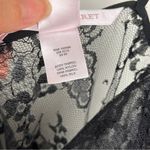 Victoria's Secret NEW Vintage Victoria’s Secret Sheer Black Lace Tie Front Cami M Y2K Deadstock Photo 2
