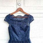 Chi Chi London Womens Dress Navy Blue April Embroidered Lace Tea Wedding 4 Photo 4
