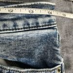 Free People Acid Wash Light Blue Frayed Hem Highrise Skinny Jeans Size 29 Photo 2